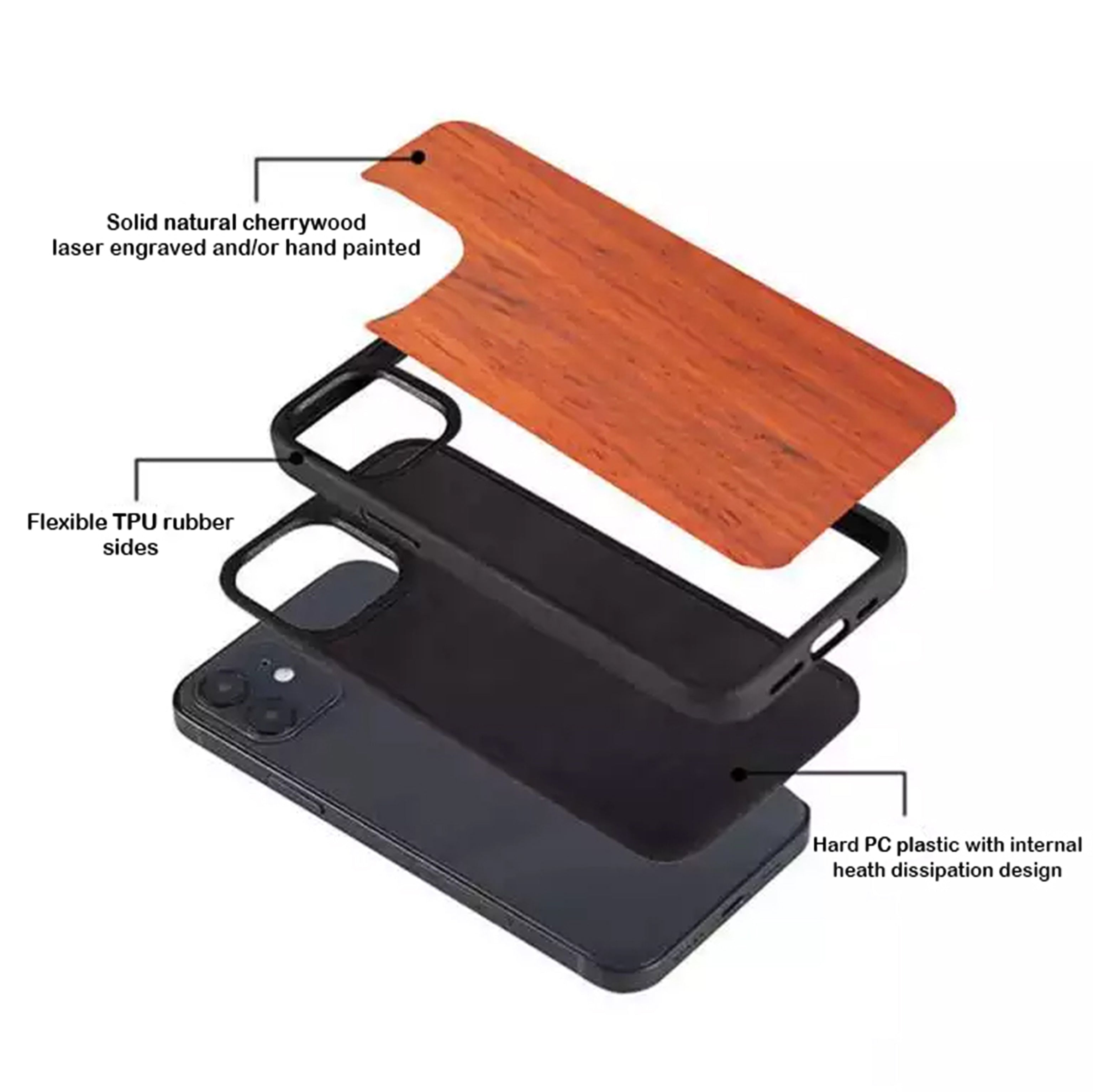 Metropolis - Wood Phone Case