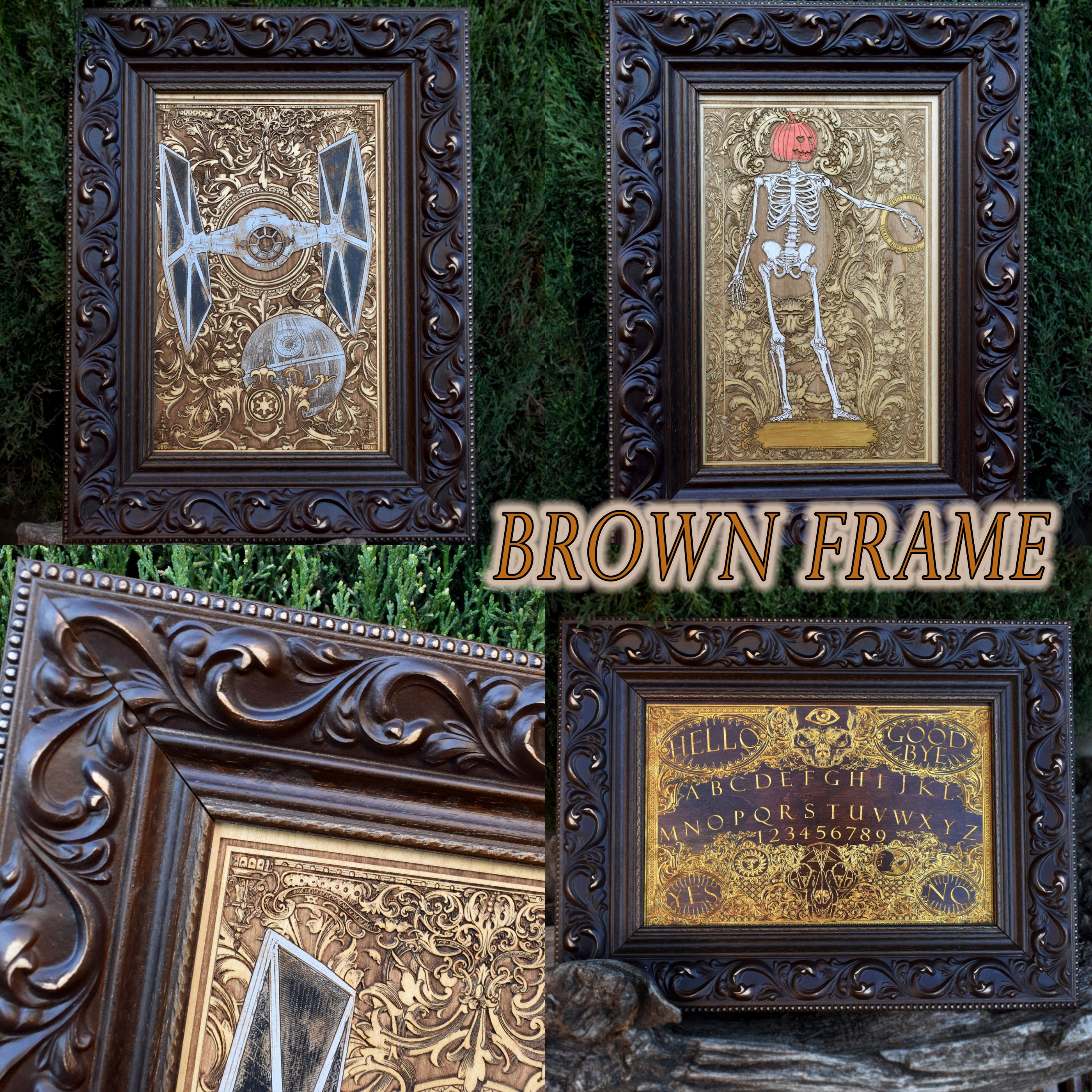 Frankenstein Monster Wood Wall Art IV - Medium