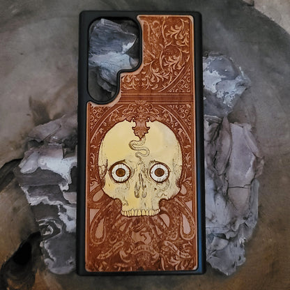 Cthulhu - Wood Phone Case -  Hand Painted