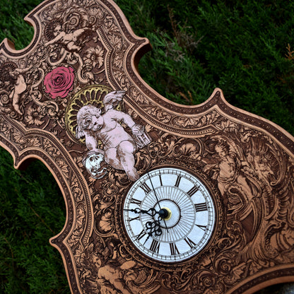 Gothic Time Real Clock Violin