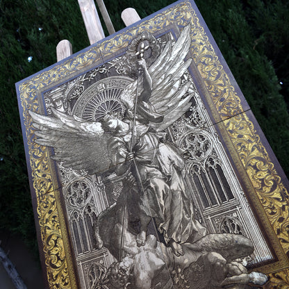 St Michael The Archangel - Mega Size - 4 Wood Pieces