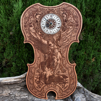 St Michael Gothic Time Clock Violin II