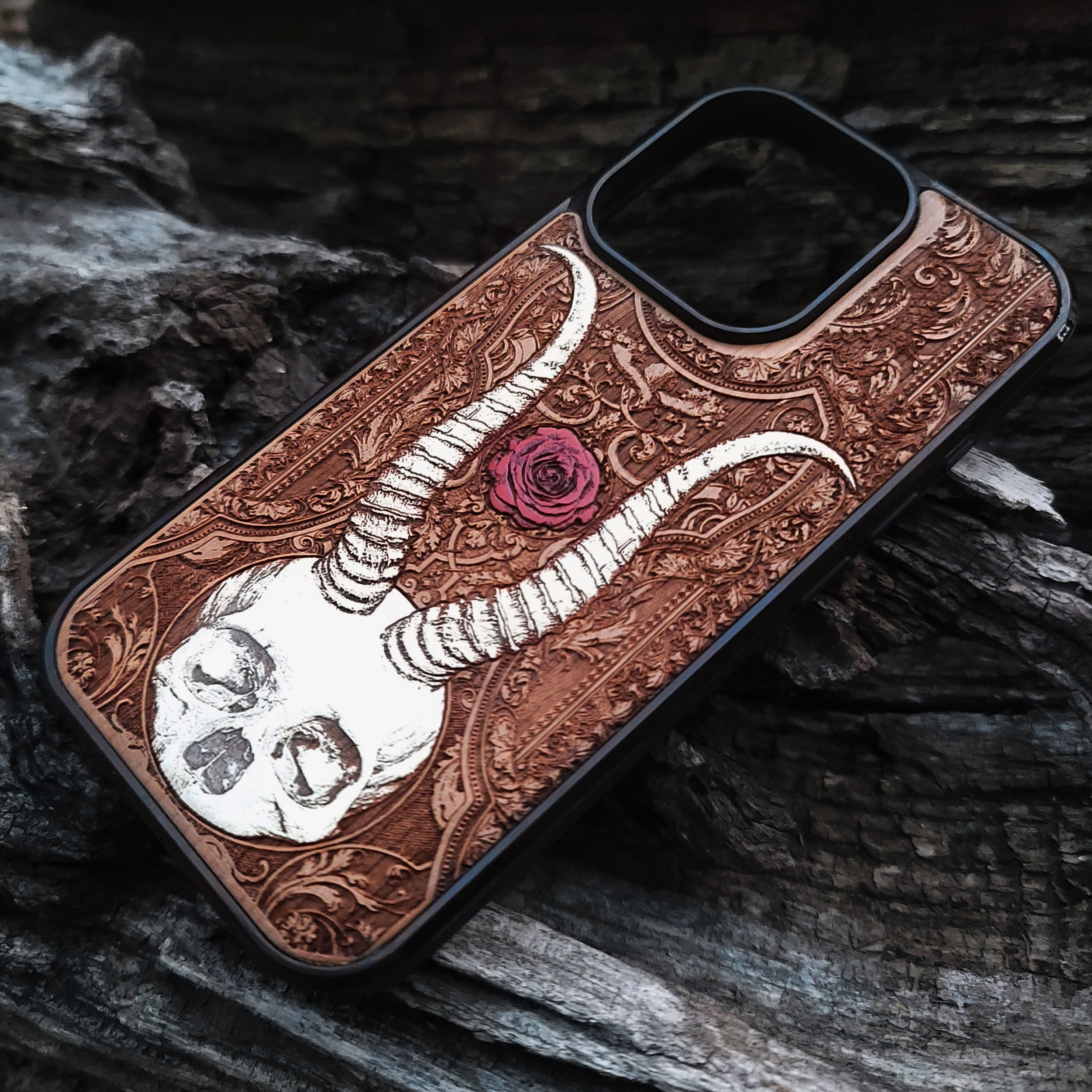 Beelzebub II - Wood Phone Case - Hand Painted