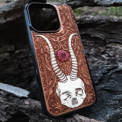 Beelzebub II - Wood Phone Case - Hand Painted