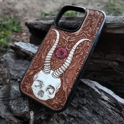 Beelzebub II - Wood Phone Case - Hand Painted