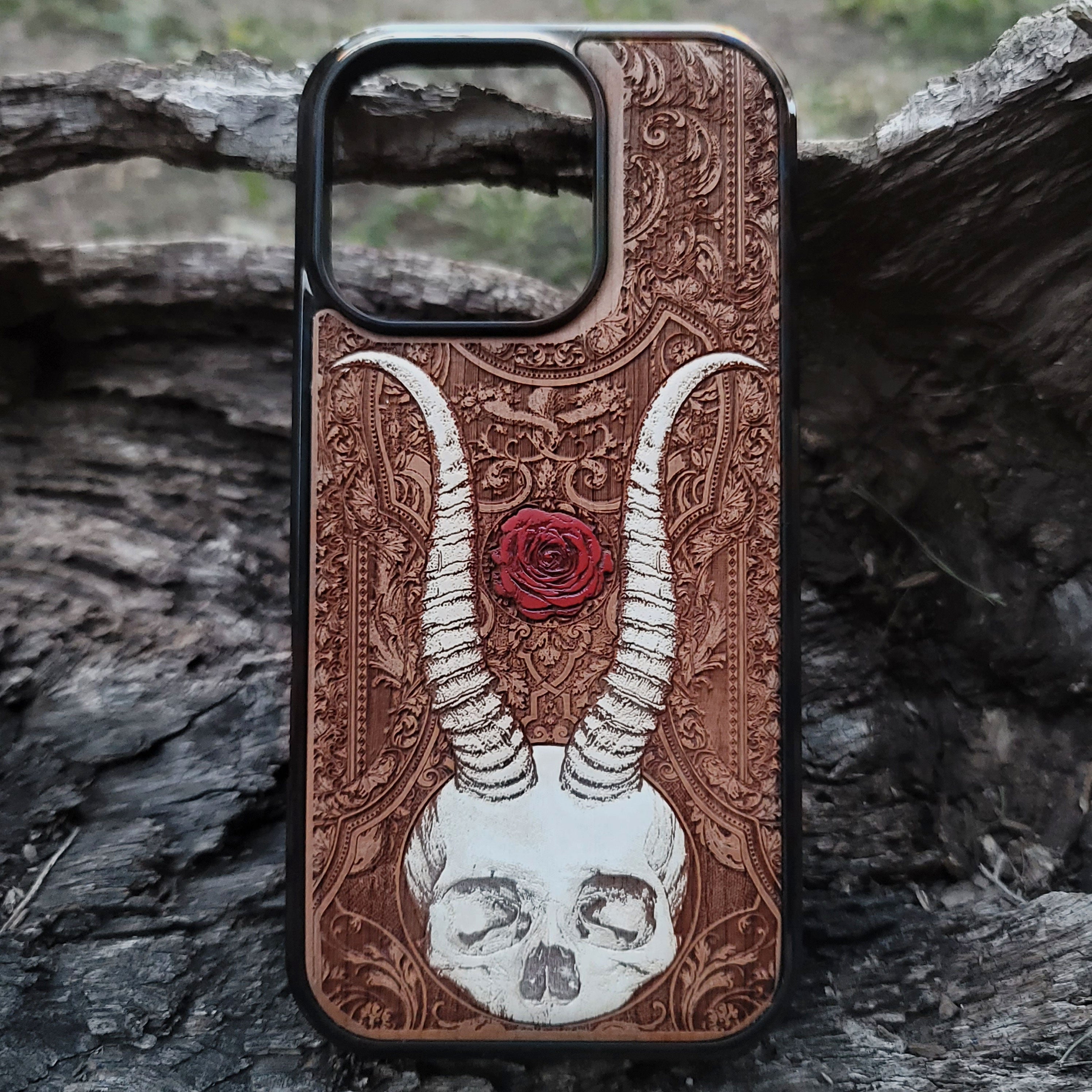 Beelzebub II - Wood Phone Case - Hand Painted