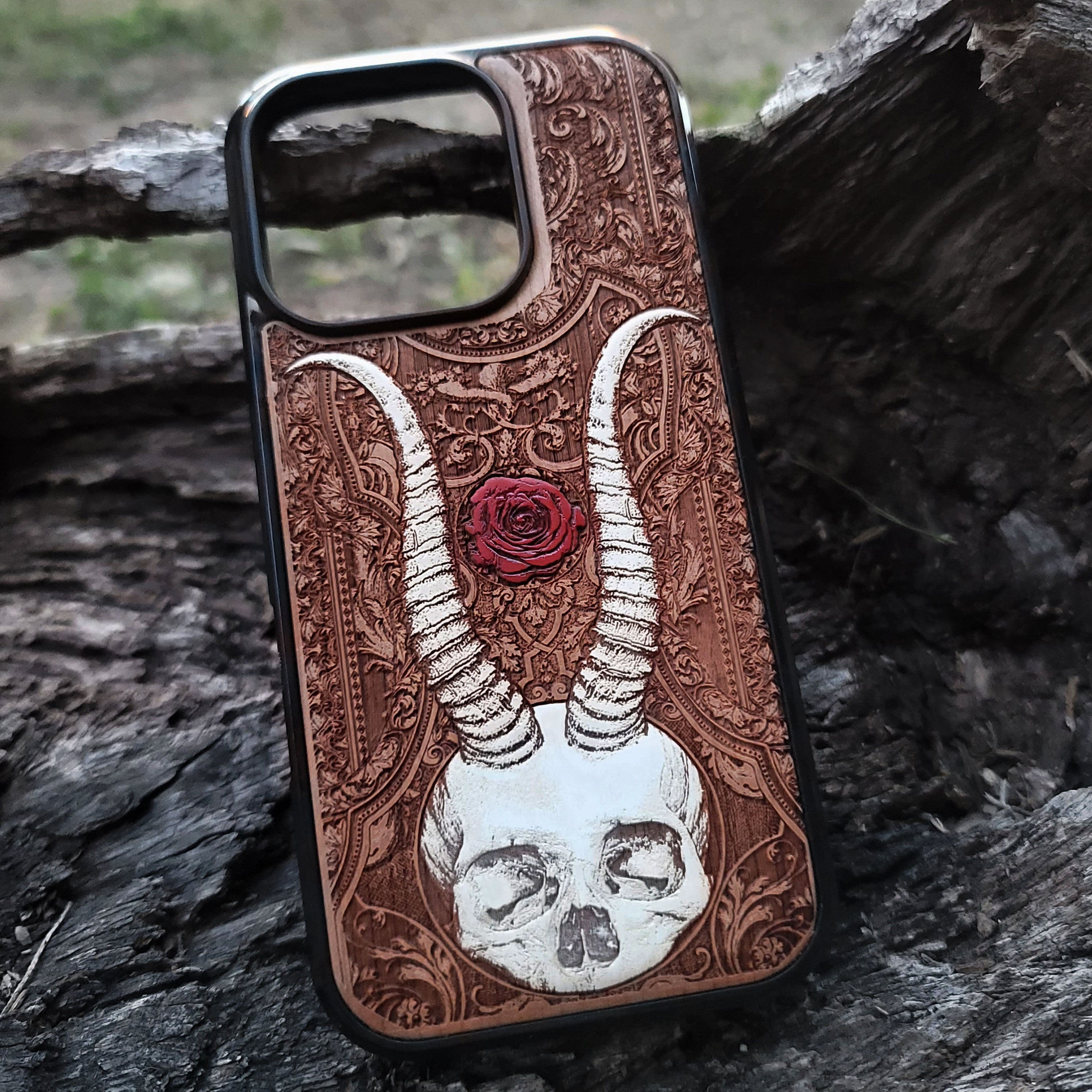 Beelzebub II - Wood Phone Case - Hand Painted