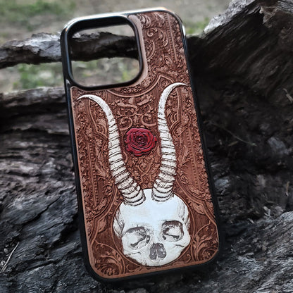 Beelzebub II - Wood Phone Case - Hand Painted