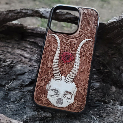 Beelzebub II - Wood Phone Case - Hand Painted