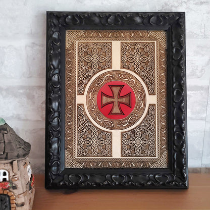 Gothic Window Celtic Red Symbol Mini