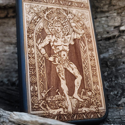 Cernunnos God - Wood Phone Case