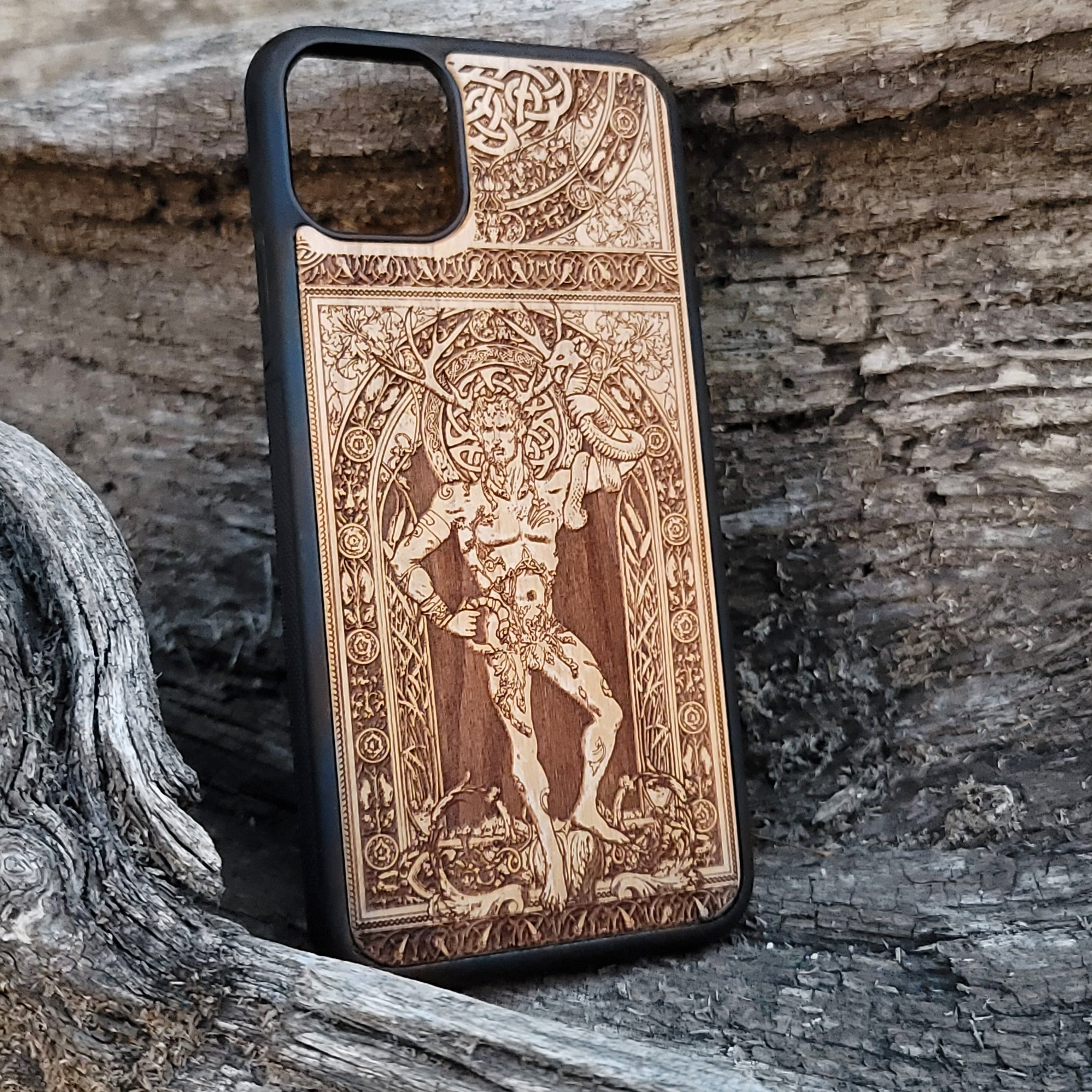 Cernunnos God - Wood Phone Case