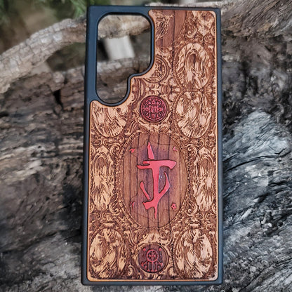 Doom - Wood Phone Case - Hand Painted