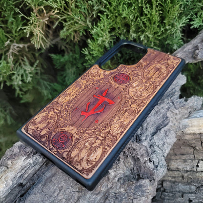 Doom - Wood Phone Case - Hand Painted