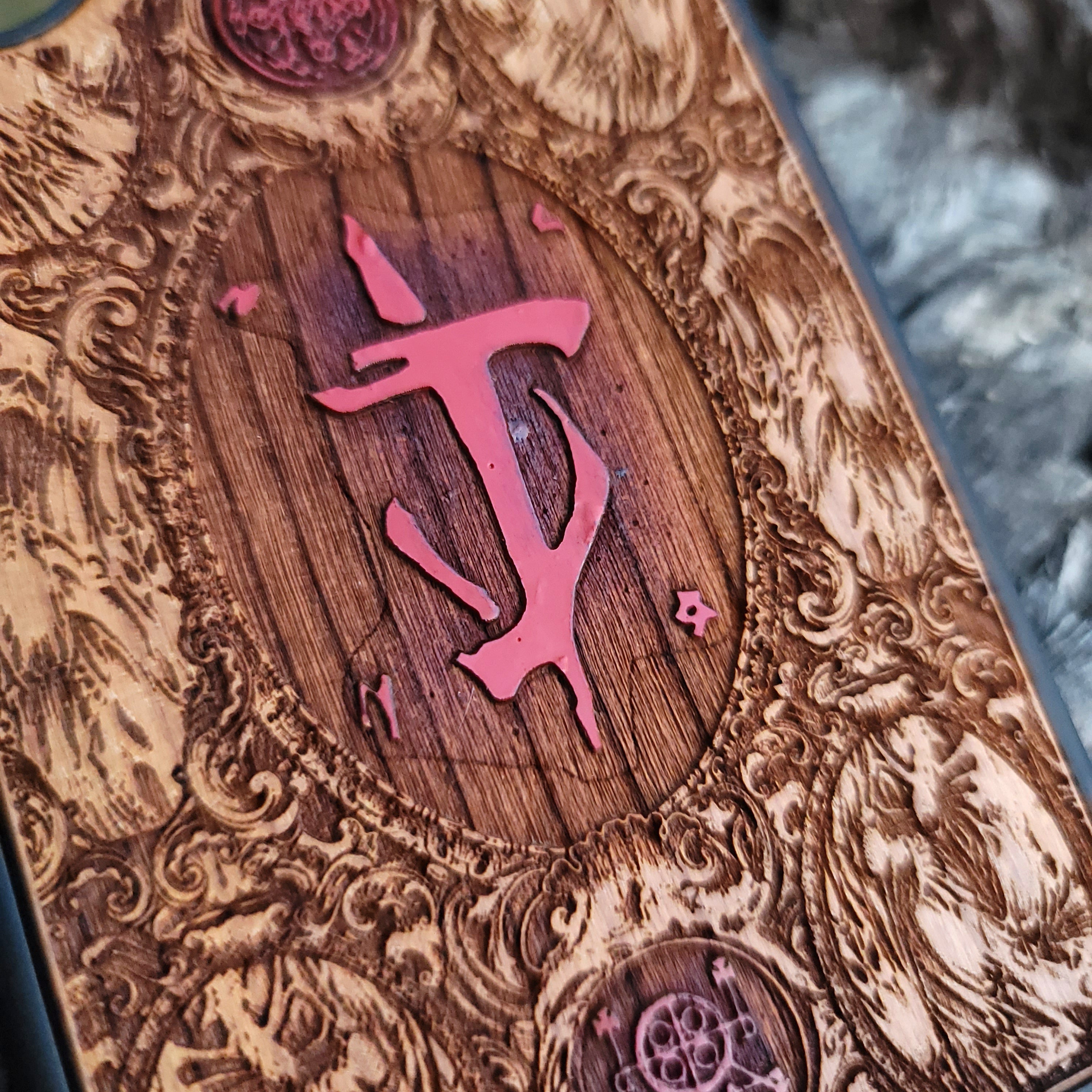 Doom - Wood Phone Case - Hand Painted