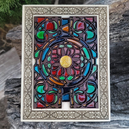 Gothic Window Multicolored Flower Mini