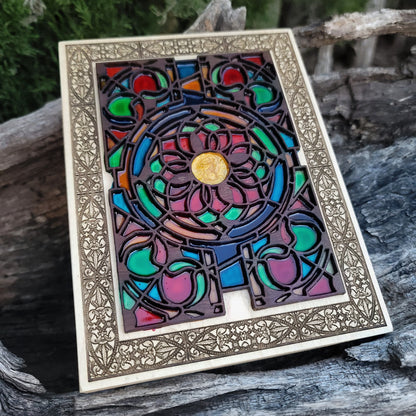 Gothic Window Multicolored Flower Mini