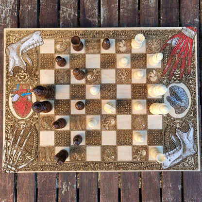 Human Anatomy Chess Board - A3 Large Size