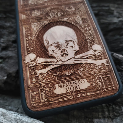 Memento Mori II - Wood Phone Case