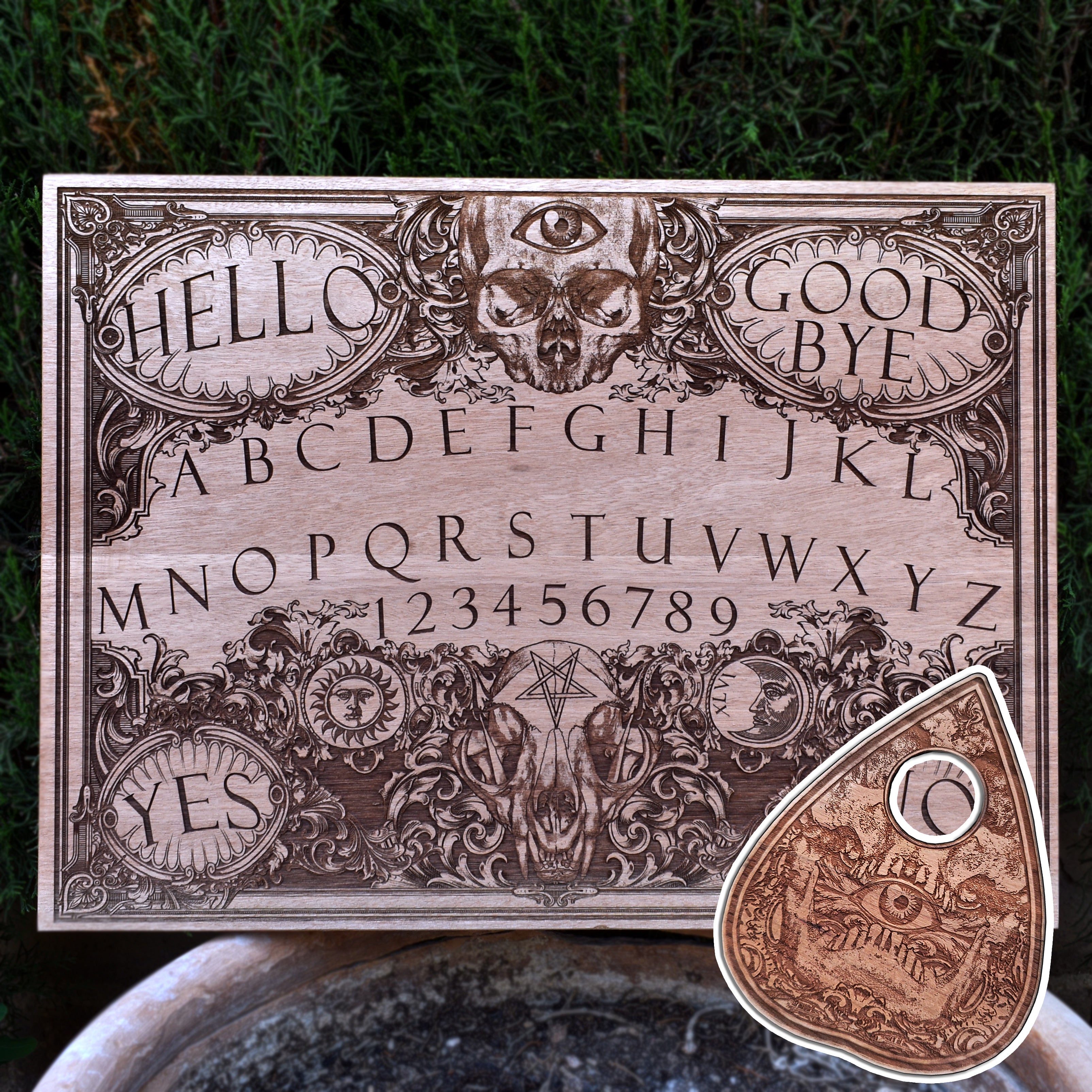 Ouija Board - Large Cedar Wood