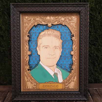 Custom Photo Portrait Carved - Large