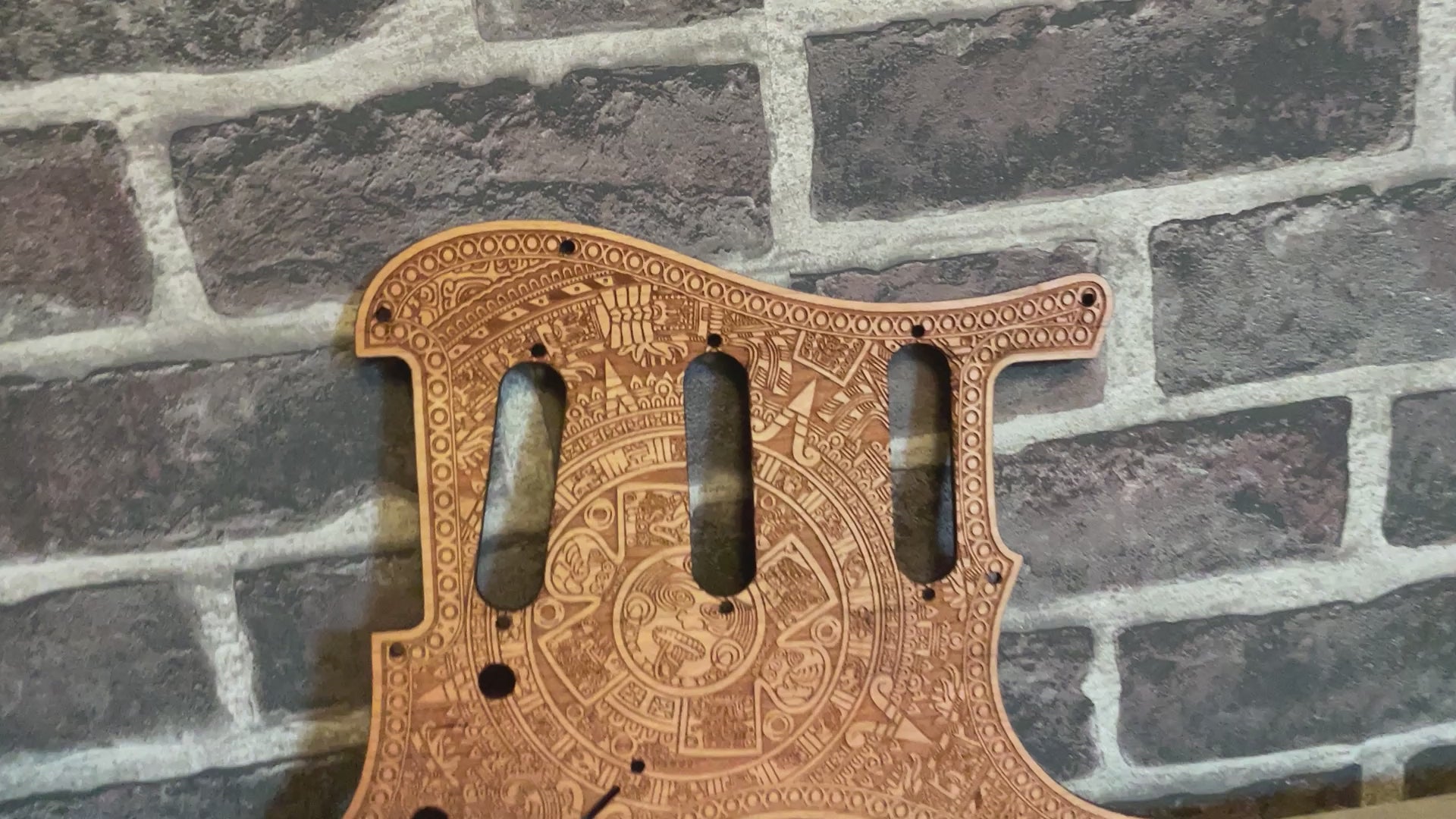 Stratocaster HSS & SSS Wood Pickguard - Aztec