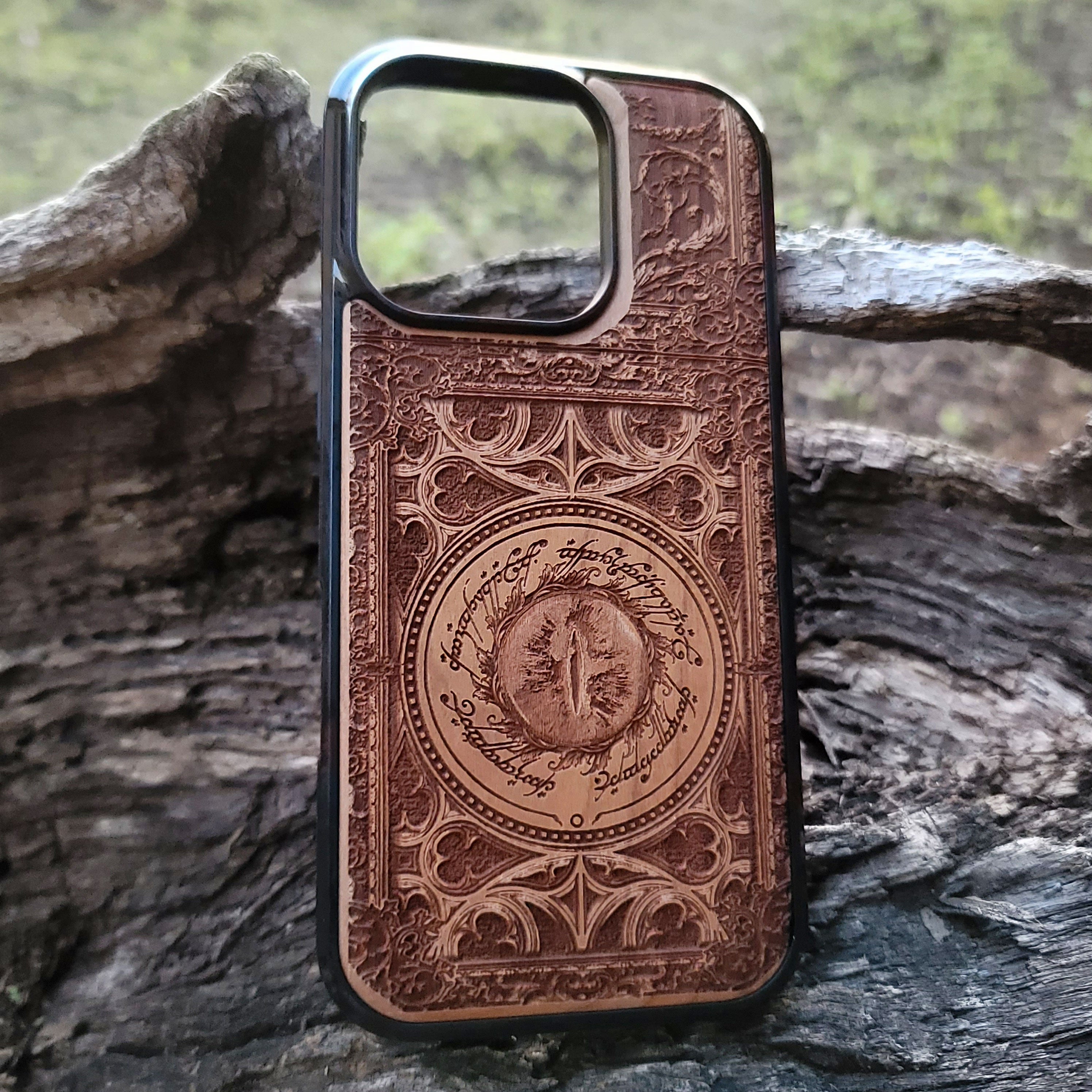 Wood Phone Case - Gothic Pattern Design XX