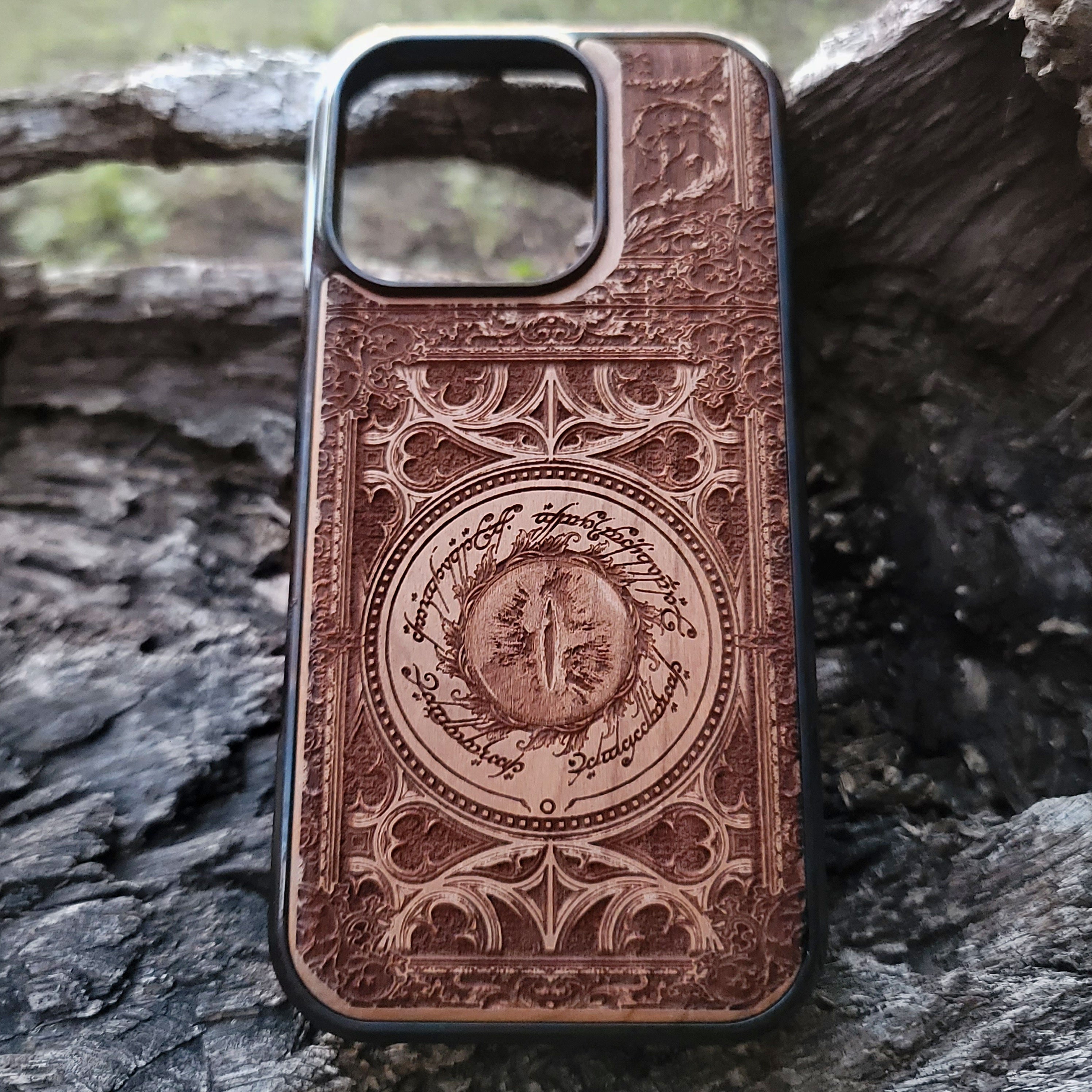 Wood Phone Case - Gothic Pattern Design XX