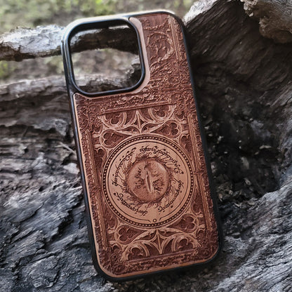 Wood Phone Case - Gothic Pattern Design XX