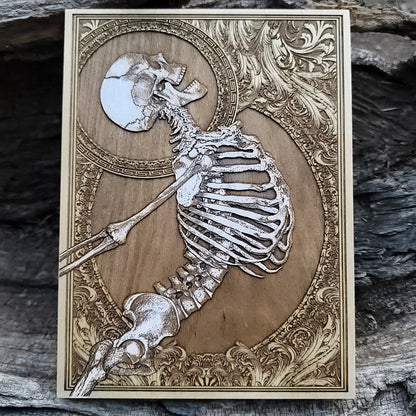 Stumbled Skeleton Hand Painted - Mini