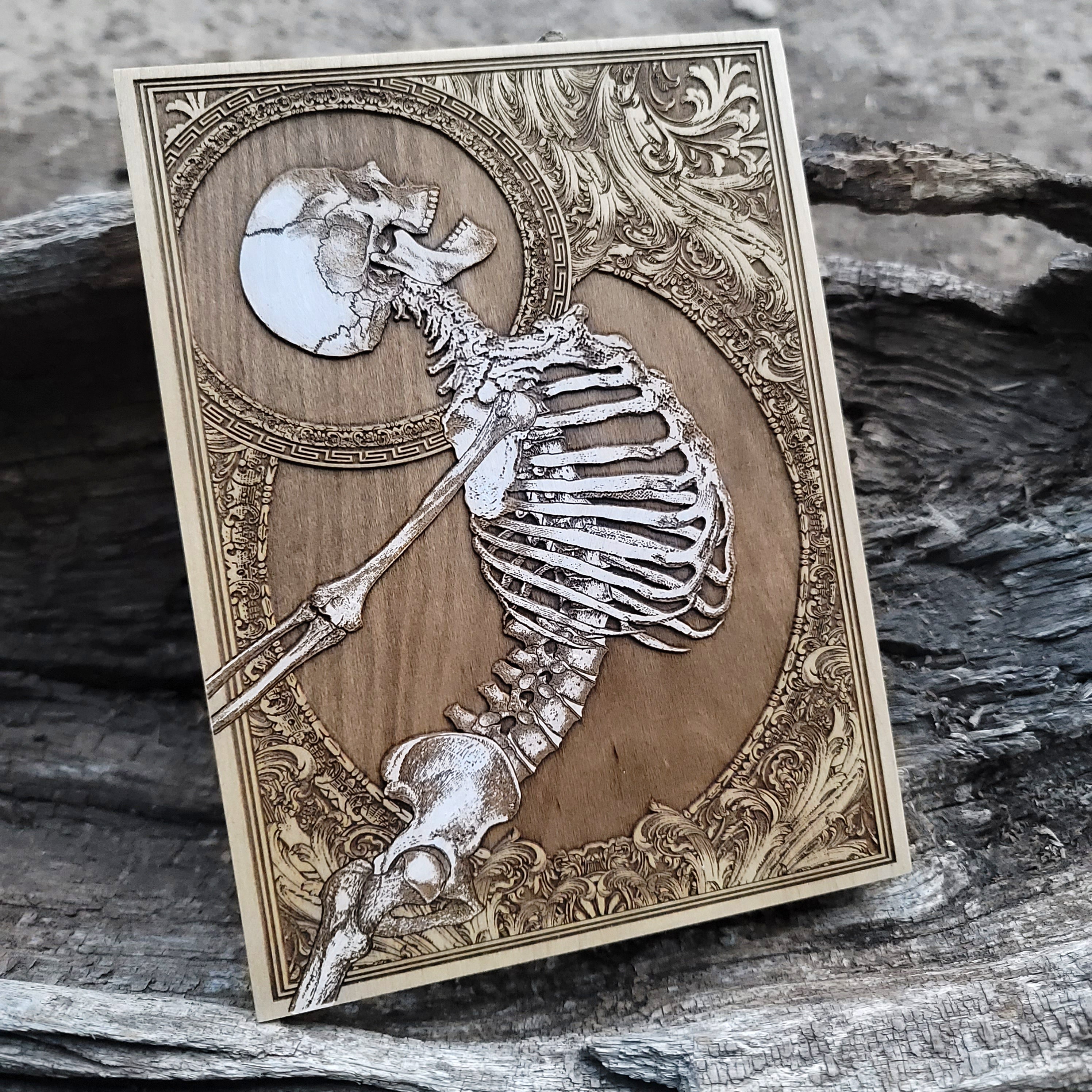 Stumbled Skeleton Hand Painted - Mini