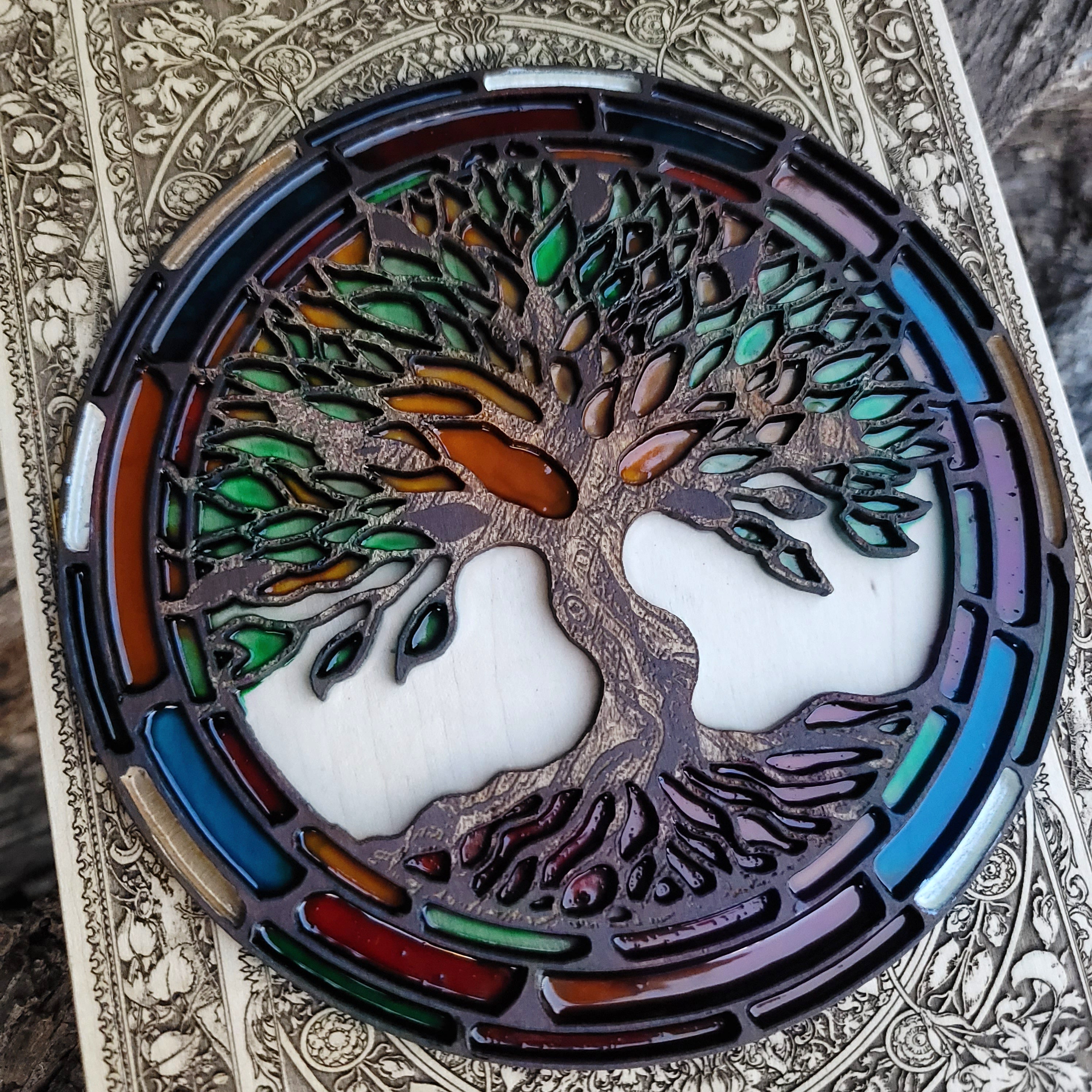 Gothic Window Tree of Life - Medium