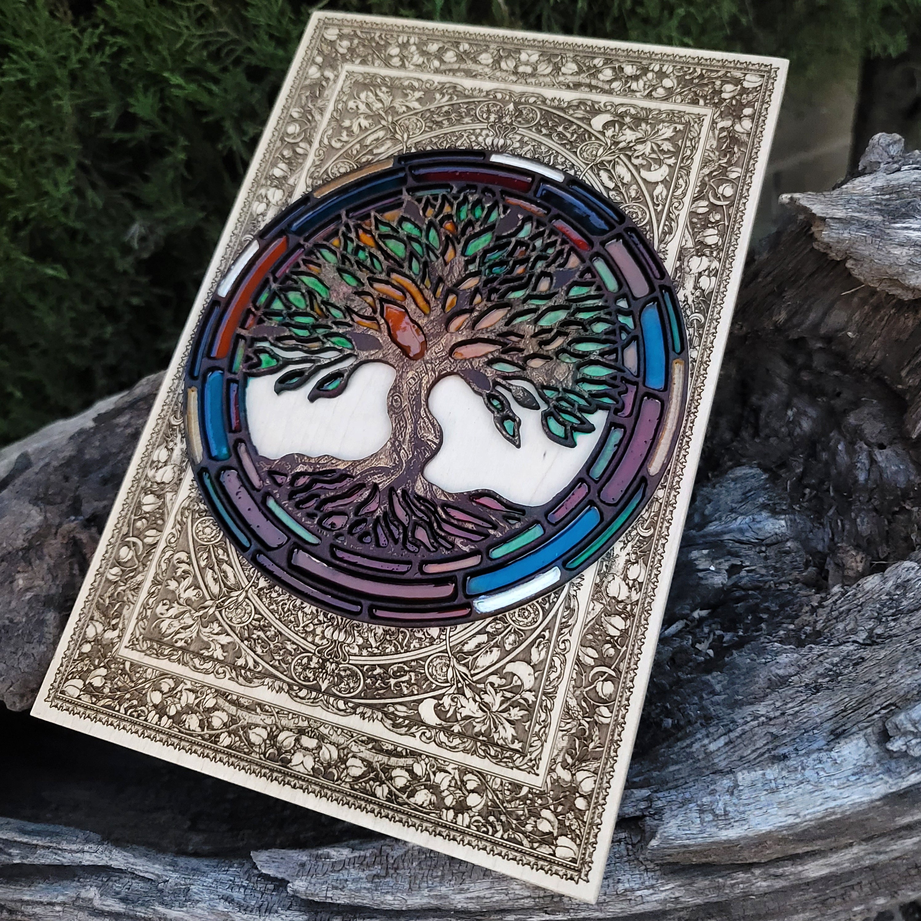 Gothic Window Tree of Life - Medium