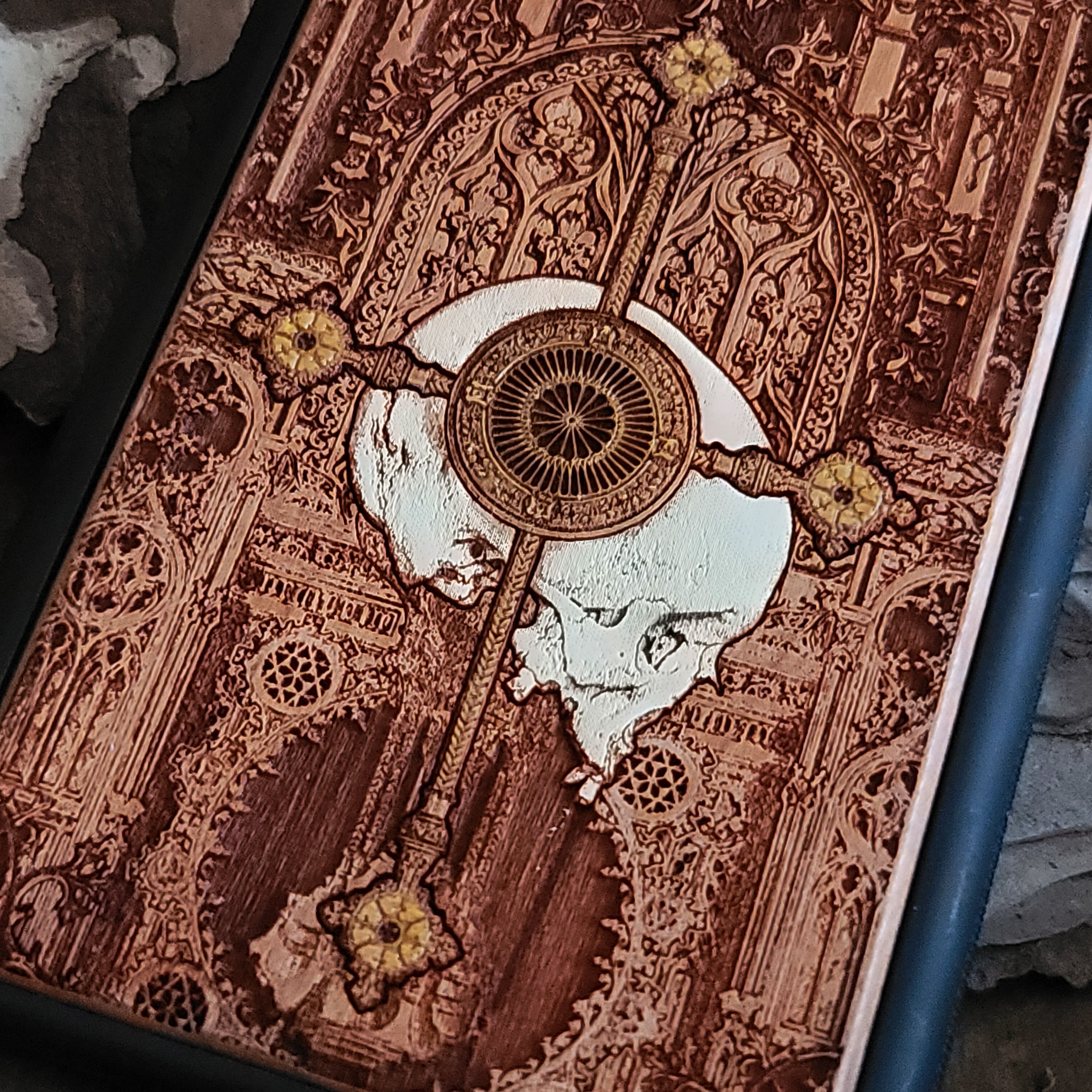 Religion - Wood Phone Case - Hand Painted