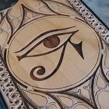 Eye of Ra - Wood Phone Case